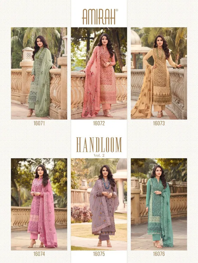 Amirah Handaloom 2 Heavy Festive Wear Wholesale Readymade Suits